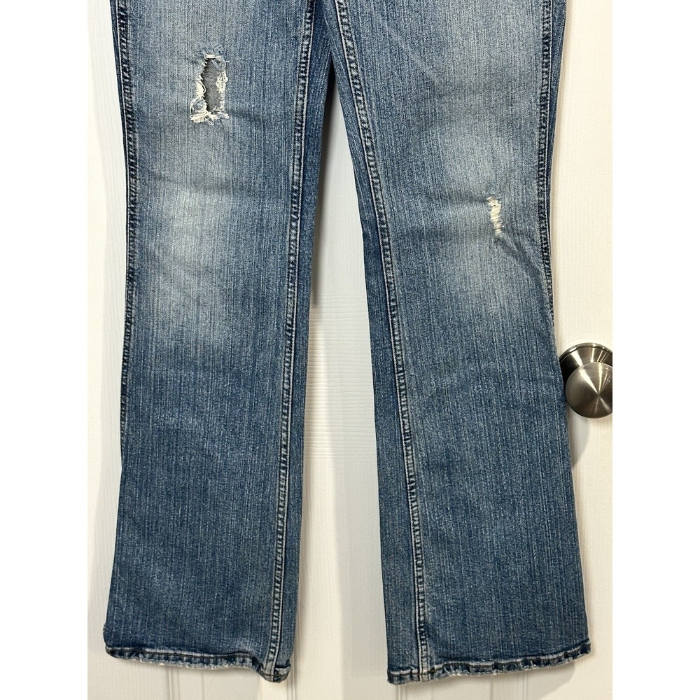 American Eagle Vintage Y2K Jeans Stretch Skinny Flare Sz 6 Regular 31.5" Inseam - Picture 3 of 16